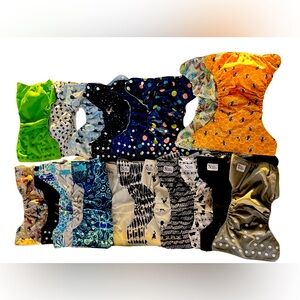 20 Cloth diaper pocket covers, assorted brands